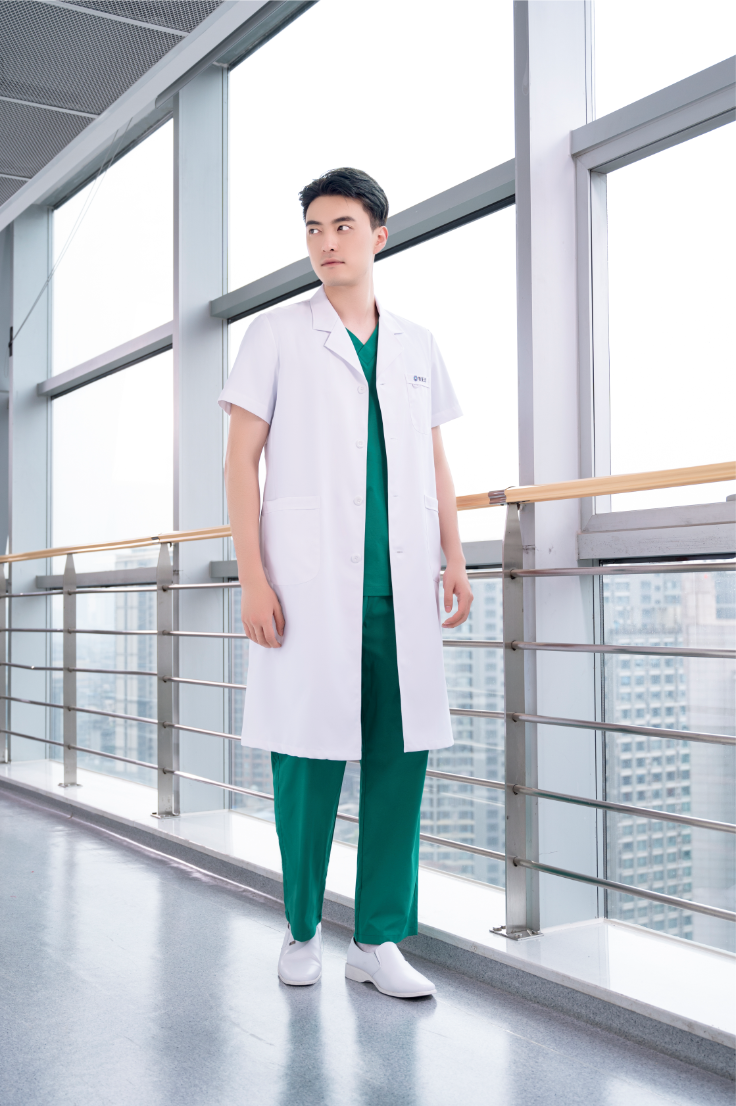 短袖长装医生服