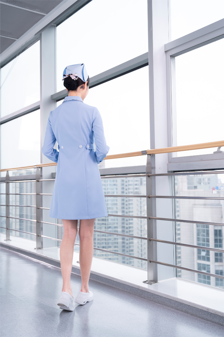 长袖长装护士服
