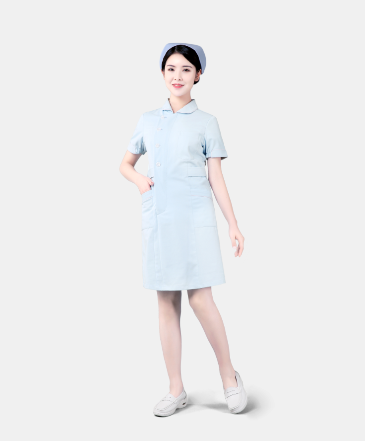  短袖长装护士服