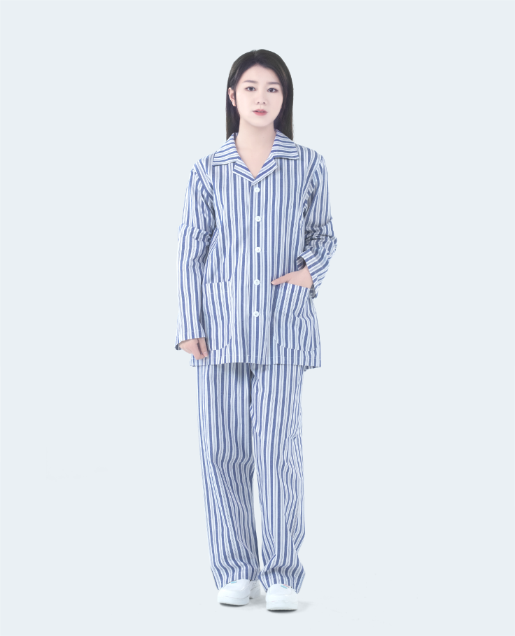 长袖套装病员服