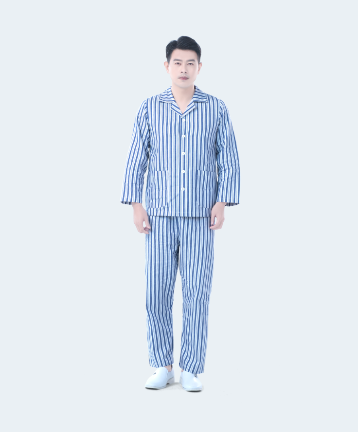 长袖套装病员服