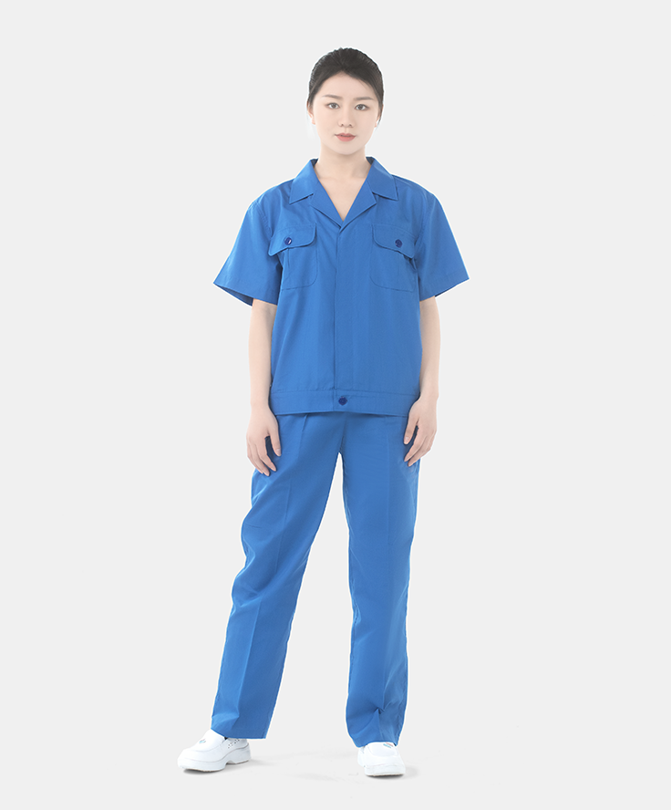 短袖套装工勤服