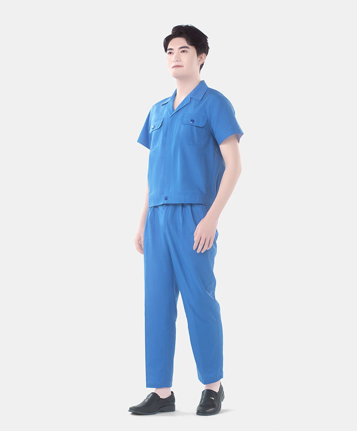 短袖套装工勤服